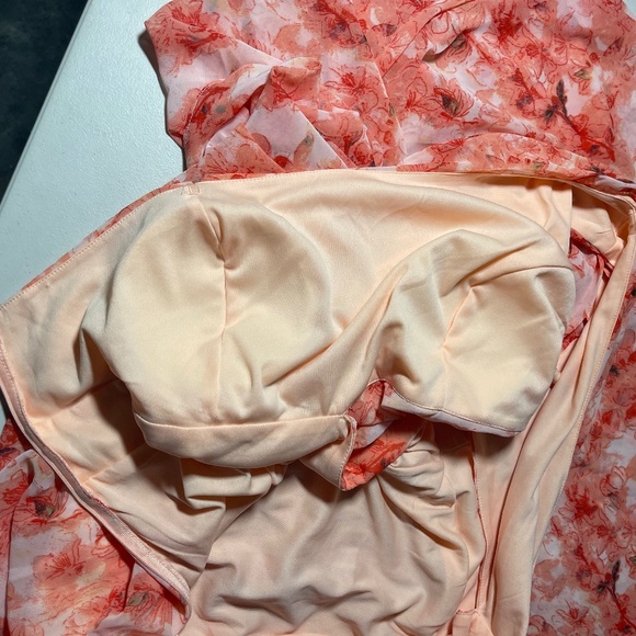 Giffniseti Floral Maxi Dress. Orange and Red tones. 3XL NEW WITH TAGS - Picture 11 of 12